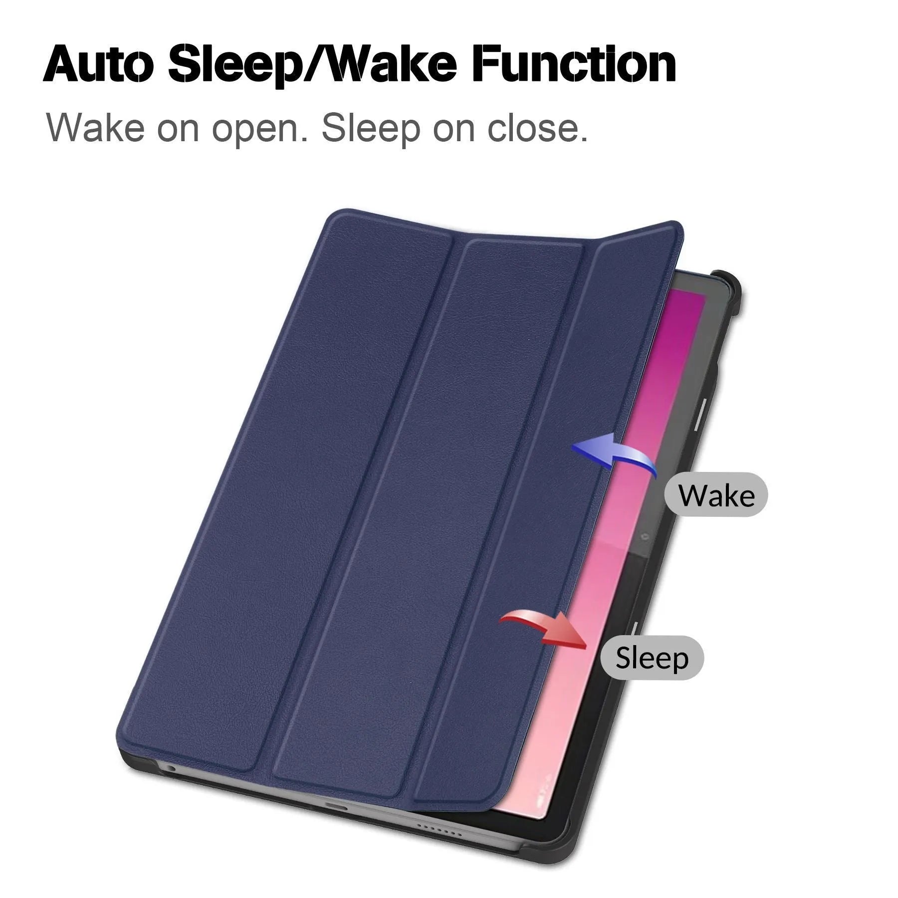 Lenovo Tab P12 tablet protective case with built-in stand in various colour and pattern options.