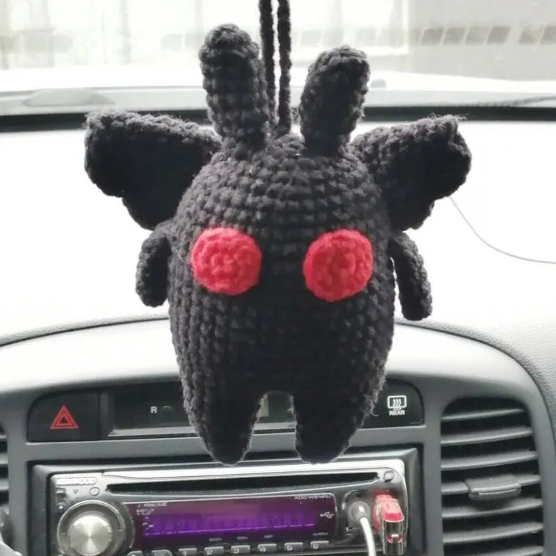 Plush hand-woven car hanging ornament with Halloween cartoon character design