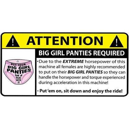 13cm humorous comic design car warning sticker on a vehicle bumper.