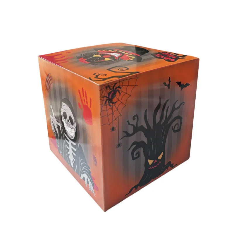 Orange aluminium blood wine bottle Halloween balloons with ghost box decorations
