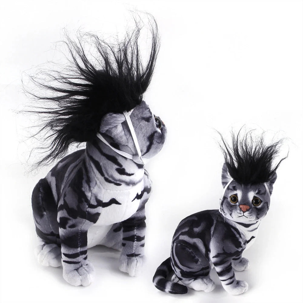 Adjustable dog wig for pets in various colours with elastic chin strap