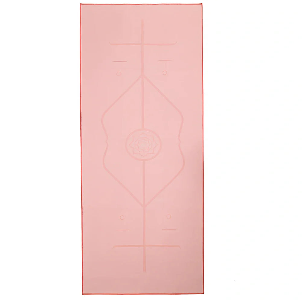185cm by 68cm yoga towel with 3mm microfiber in six colour options including dark grey and deep sea blue