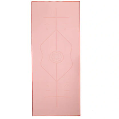 185cm by 68cm yoga towel with 3mm microfiber in six colour options including dark grey and deep sea blue