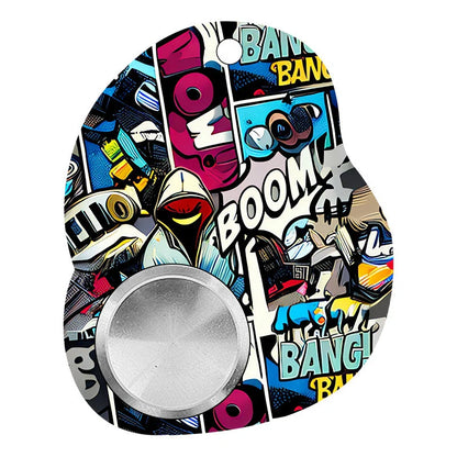 Stylish Fidget Spinner Keychain with Vibrant Designs for Stress and Anxiety Relief