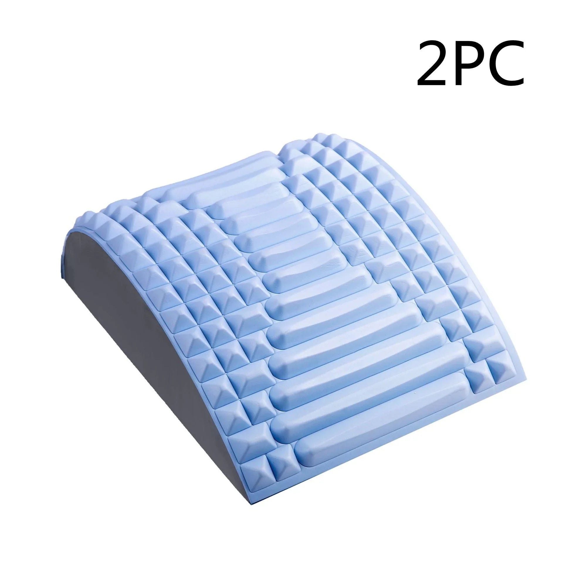 Premium back stretcher pillow with acupressure design to relieve neck, lumbar, and sciatica pain