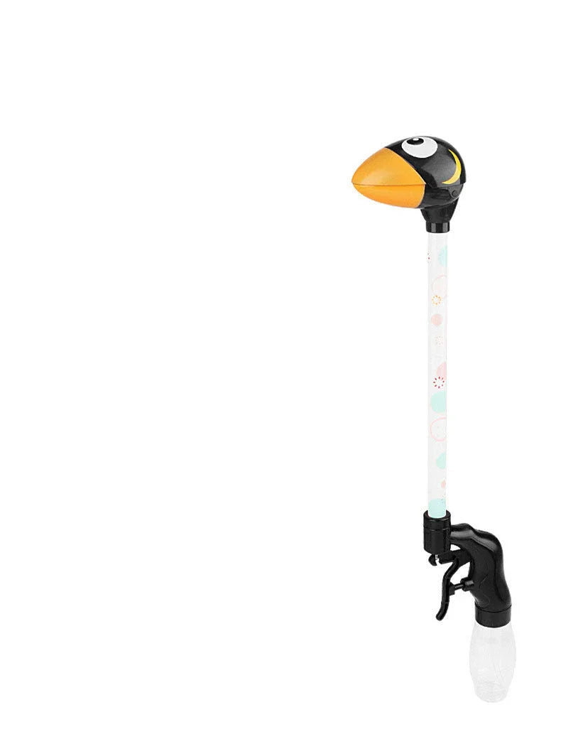 Colourful Dinosaur-shaped water blasters in various styles, perfect for summer fun and family water battles