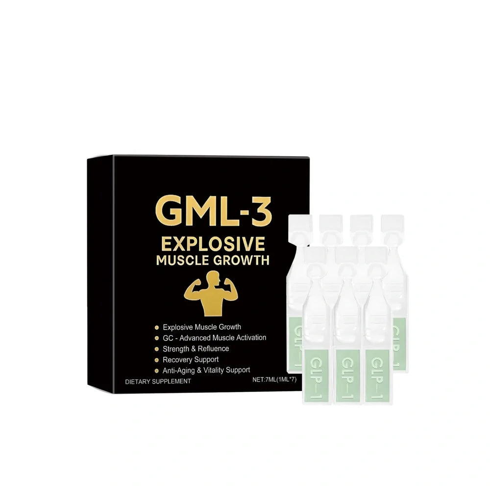 Male nursing nutrition drops in dropper bottle with seven 1ml doses containing Rhodiola and ginseng extracts