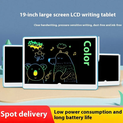 19-inch LCD drawing board for children with pressure-sensitive stylus and rechargeable battery