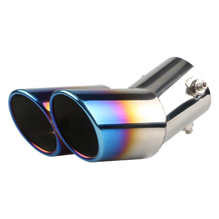 Universal stainless steel exhaust pipe tip extension for car customisation