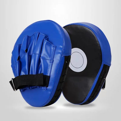 Boxing target punch mitts in curved and flat designs for martial arts training