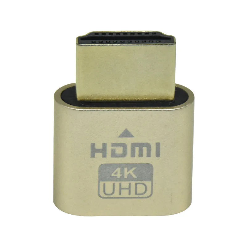 26.5mm HDMI virtual display dongle for graphics card with gold silver black rose gold interface options