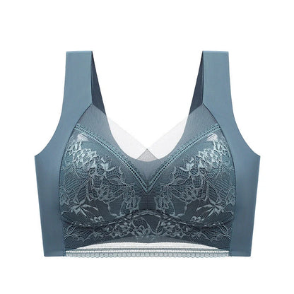 Ladies' Summer Ice Silk Seamless Bras in various colors and sizes