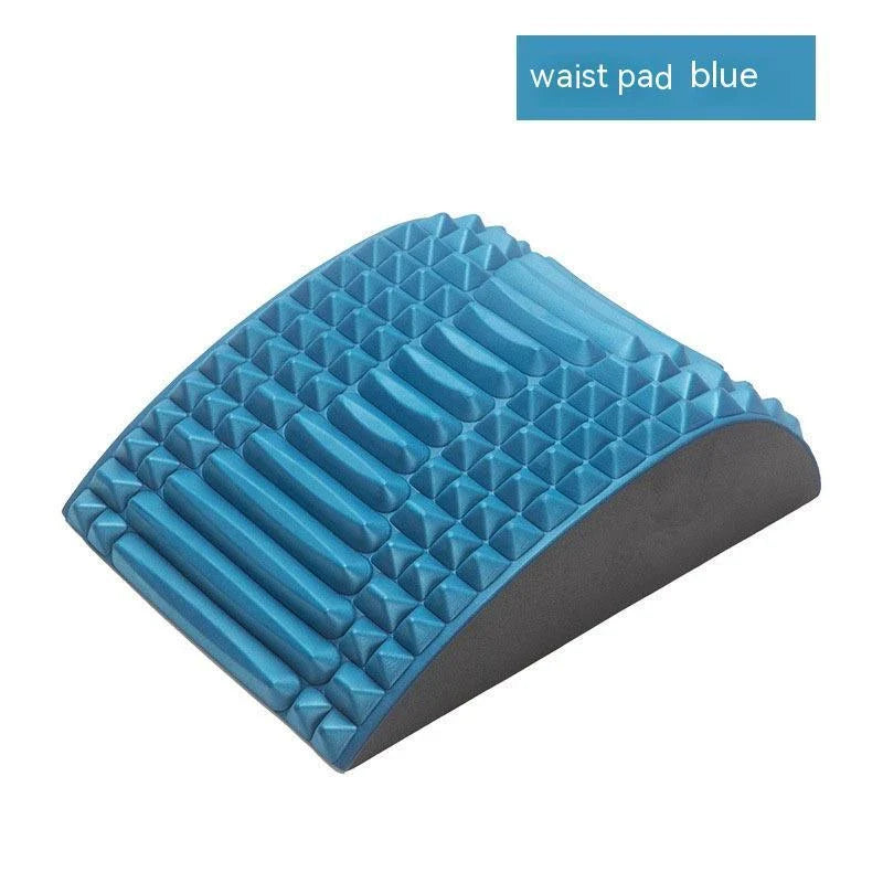 Premium back stretcher pillow with acupressure design to relieve neck, lumbar, and sciatica pain