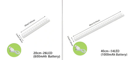 Wireless LED motion sensor night light with magnetic mounting in various sizes