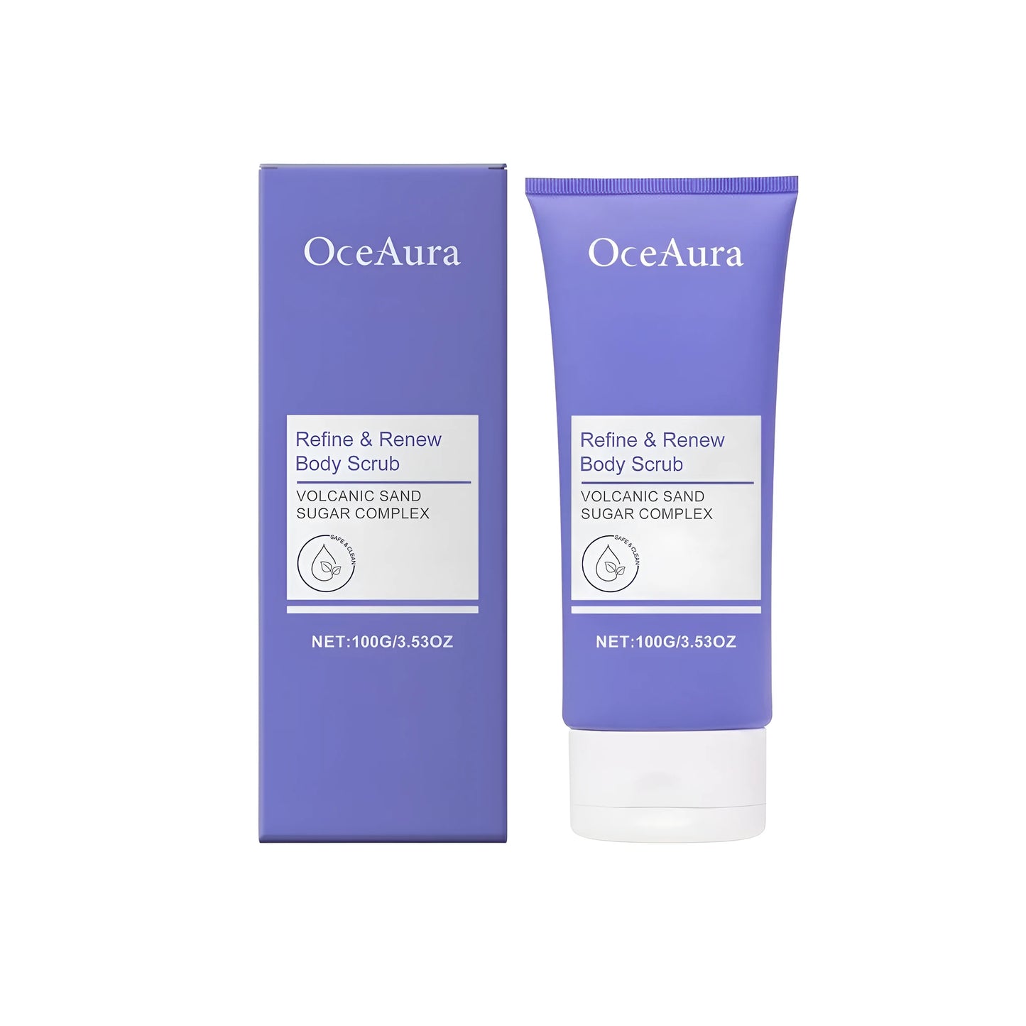 Refine Renew Body Scrub tube with walnut shell powder and hibiscus extract, 100g exfoliating cream
