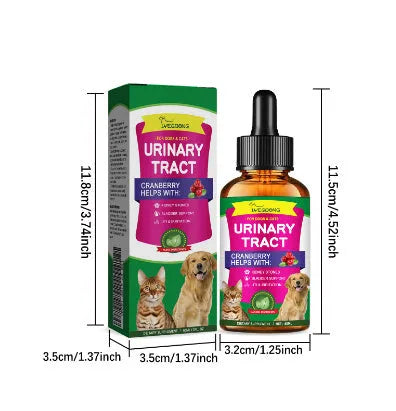 60ml pet care drops bottle with natural botanical extracts for animal comfort