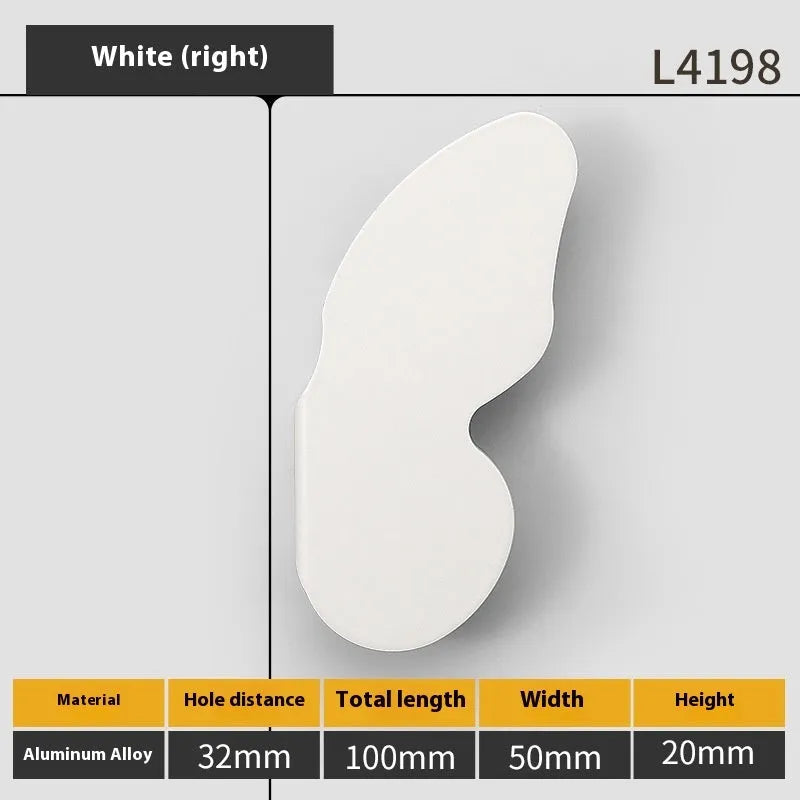 Butterfly cartoon cabinet door handle in multiple colours for children's room furniture