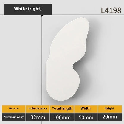 Butterfly cartoon cabinet door handle in multiple colours for children's room furniture