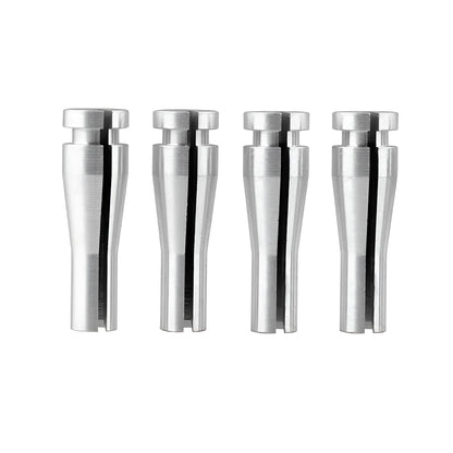 Four silver aluminium auto parts for Ford F150 F250 F350 cab rear latch repair kit.