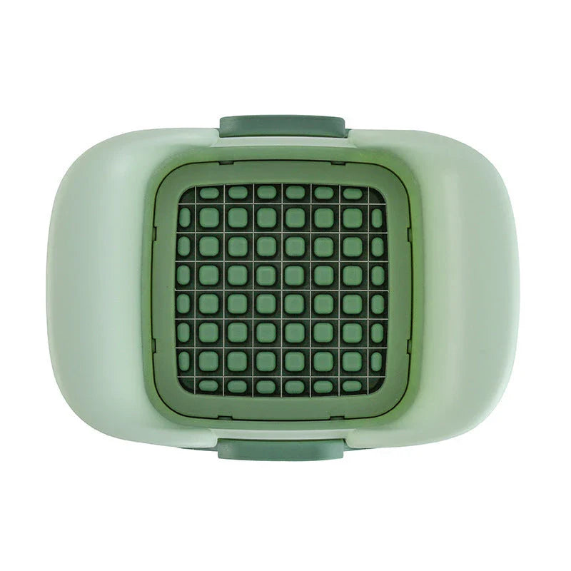 Multifunctional Vegetable Chopper with Interchangeable Blades for Dicing, Slicing, and Julienning Various Produce
