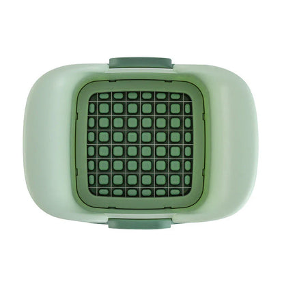 Multifunctional Vegetable Chopper with Interchangeable Blades for Dicing, Slicing, and Julienning Various Produce