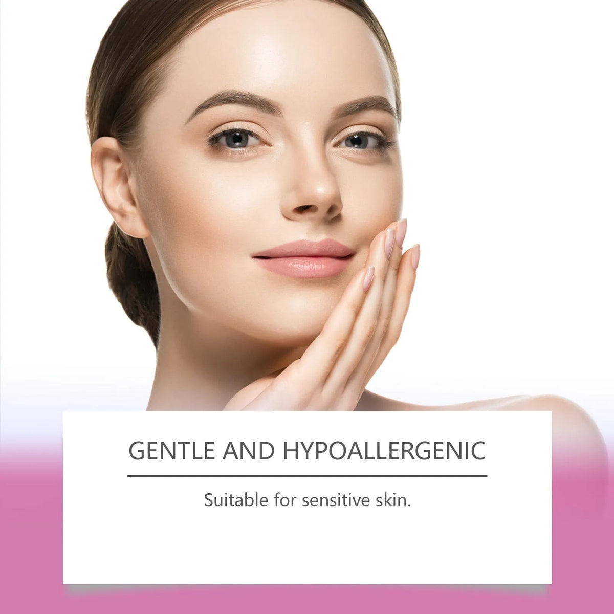 Roll of transparent hydrogel facial anti wrinkle lifting tape for forehead and brow application