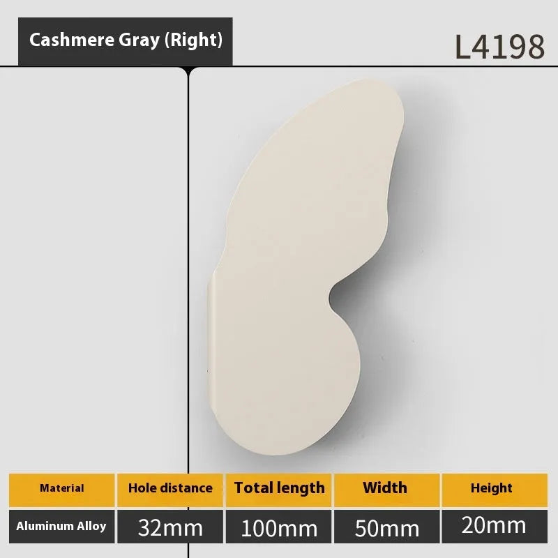 Butterfly cartoon cabinet door handle in multiple colours for children's room furniture