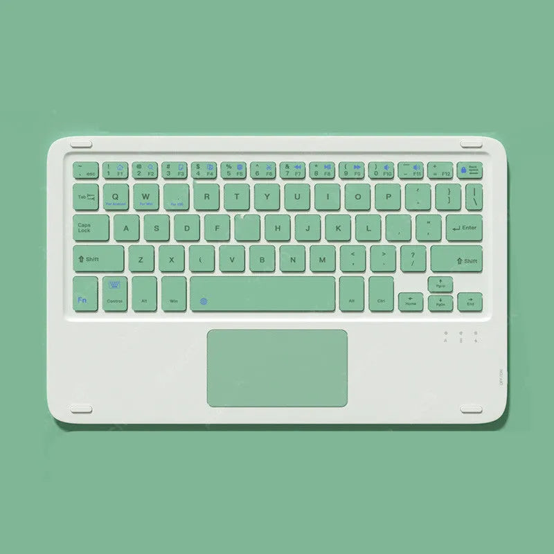Wireless Bluetooth keyboard and mouse combo kit in pink with charging cable