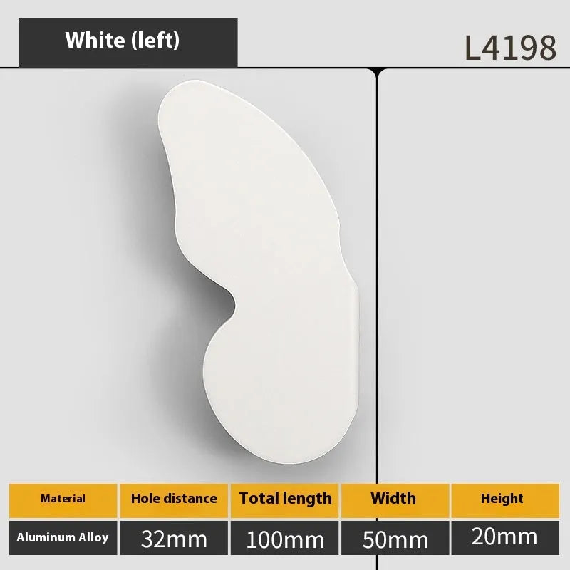 Butterfly cartoon cabinet door handle in multiple colours for children's room furniture