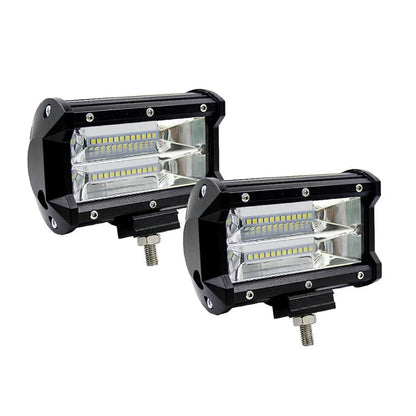5-inch black die-cast aluminium LED work lamp with bracket for off-road vehicles