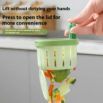 Green cactus-shaped PP sink filter basket with widened gasket on kitchen drain, 10cm height