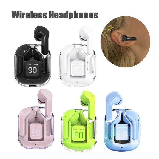 Wireless Bluetooth Earbuds with Digital Display, Noise Reduction, and Long Battery Life