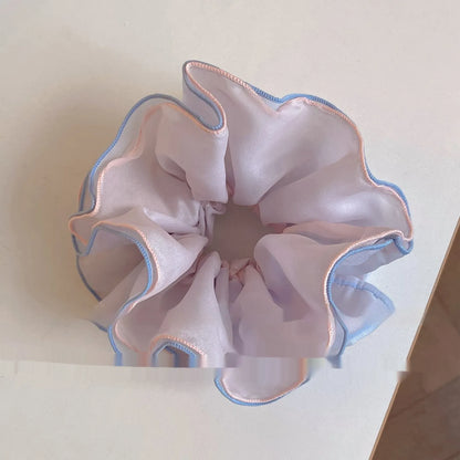 Korean style cloth hairband for women in mint green, pink purple, and orange colour options.
