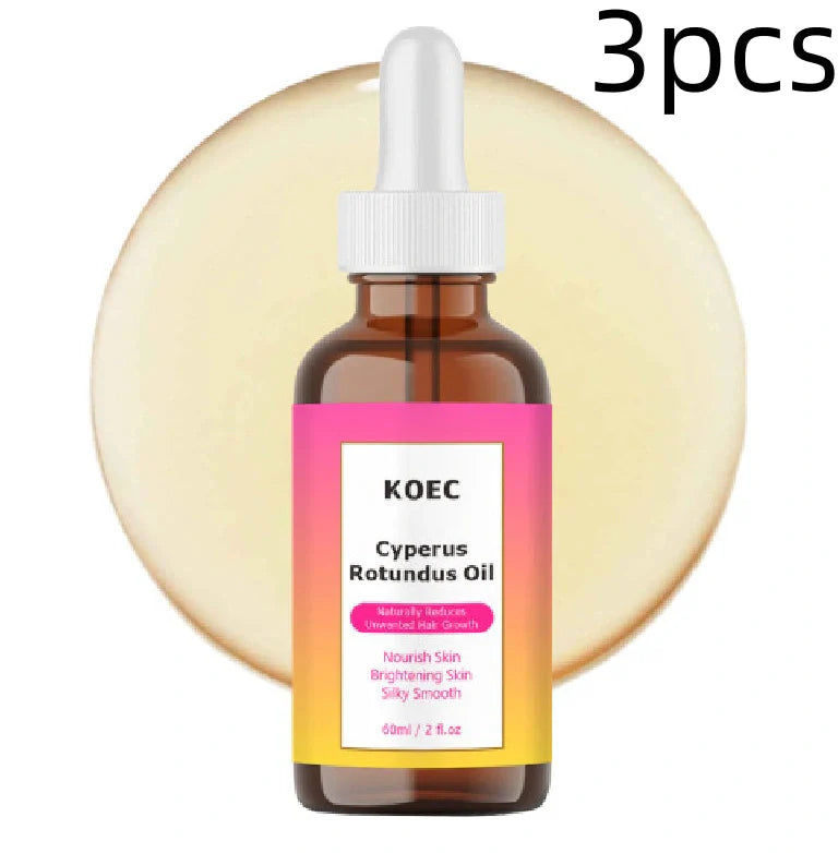 Cyperus Tuber Gentle Body Care Massage Oil bottle with 60ml capacity and natural plant extract formula