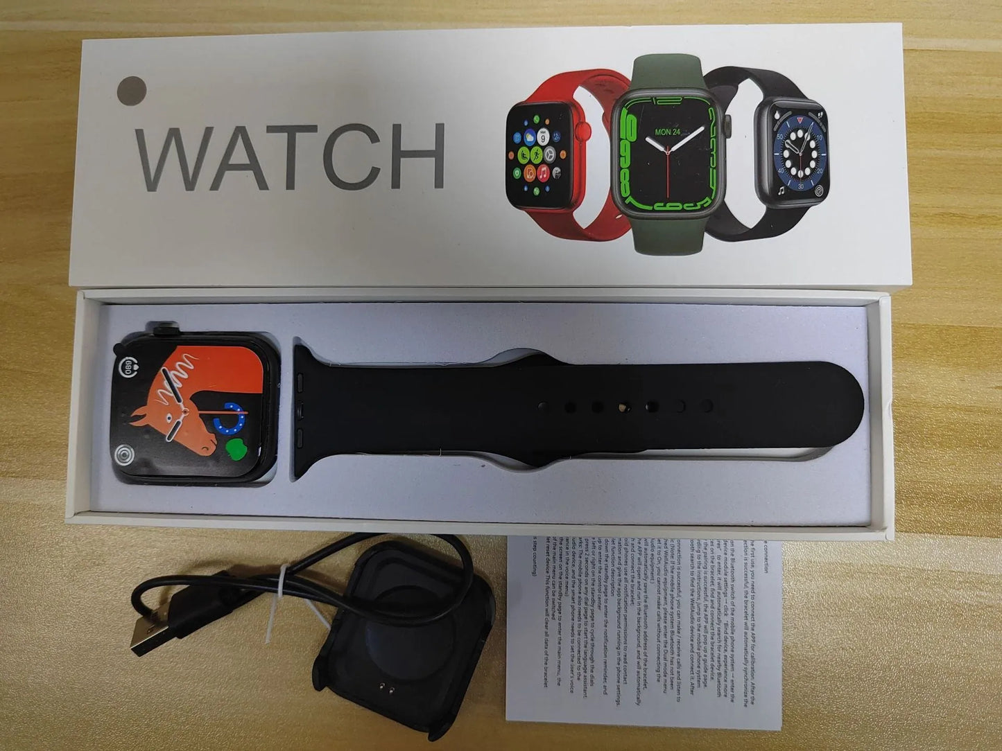 GT20 smartwatch with alloy case and silicone strap on a wrist, displaying heart rate data on its screen.