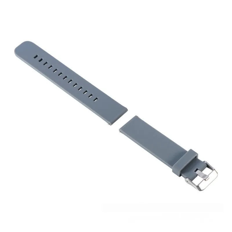 Solid colour silicone replacement strap for Jiaming Forerunner 245 sports watch in seven colour options
