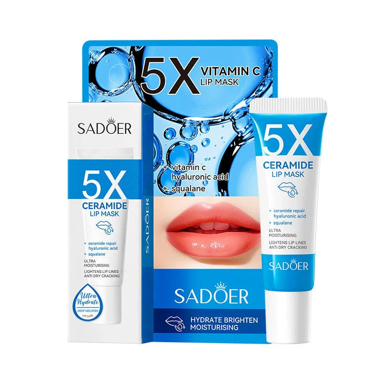 Nicotinamide powder lip moisturising film in 10g packaging with ceramide and vitamin C for anti-chapping treatment
