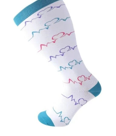 Premium plus size compression socks with breathable bamboo fibers, innovative compression technology, and stylish designs for active lifestyles