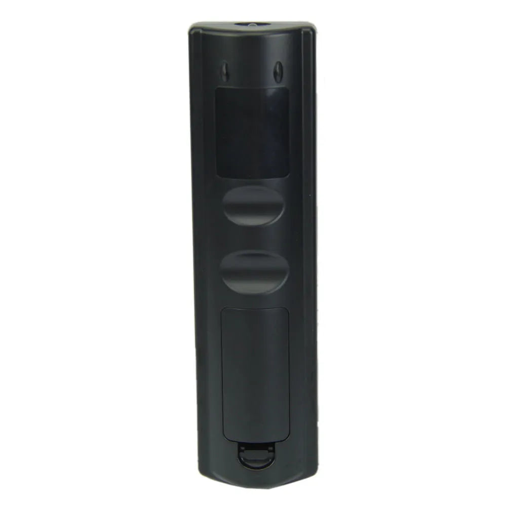 Black L336 full-key universal learning remote control on a white background.