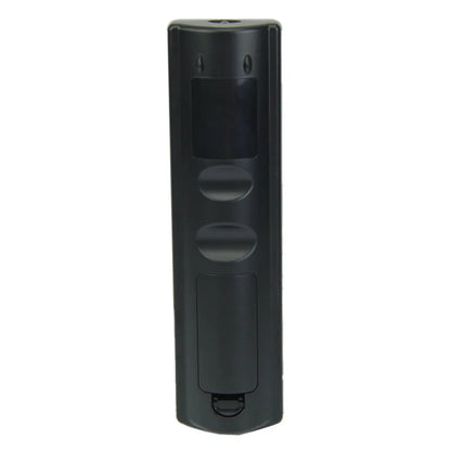 Black L336 full-key universal learning remote control on a white background.