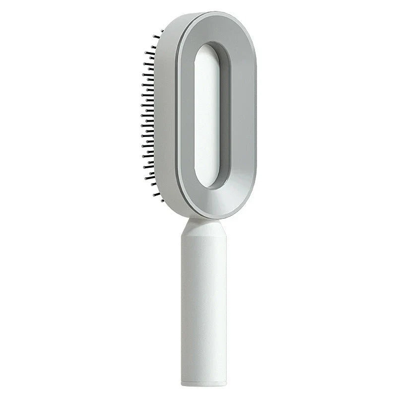 Premium self-cleaning hair brush with airbag massage technology for smooth, healthy hair