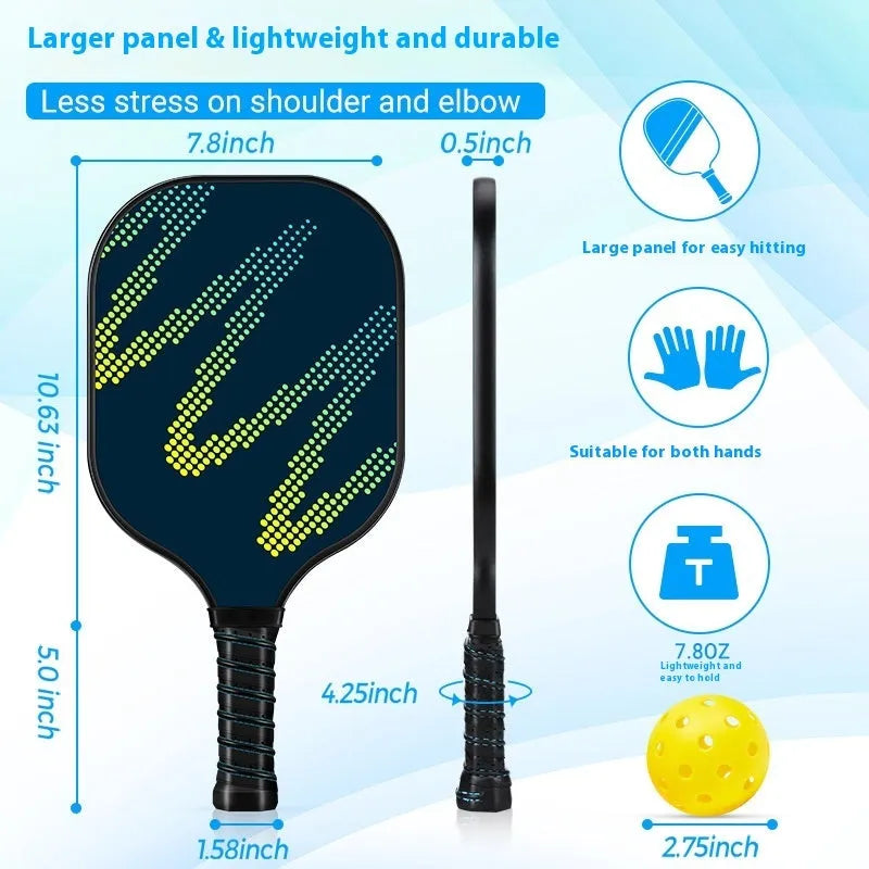 Table tennis racket made from high-density fibreglass for outdoor sports with single CZXPK00561 specification or CZXPK00561 suit configuration