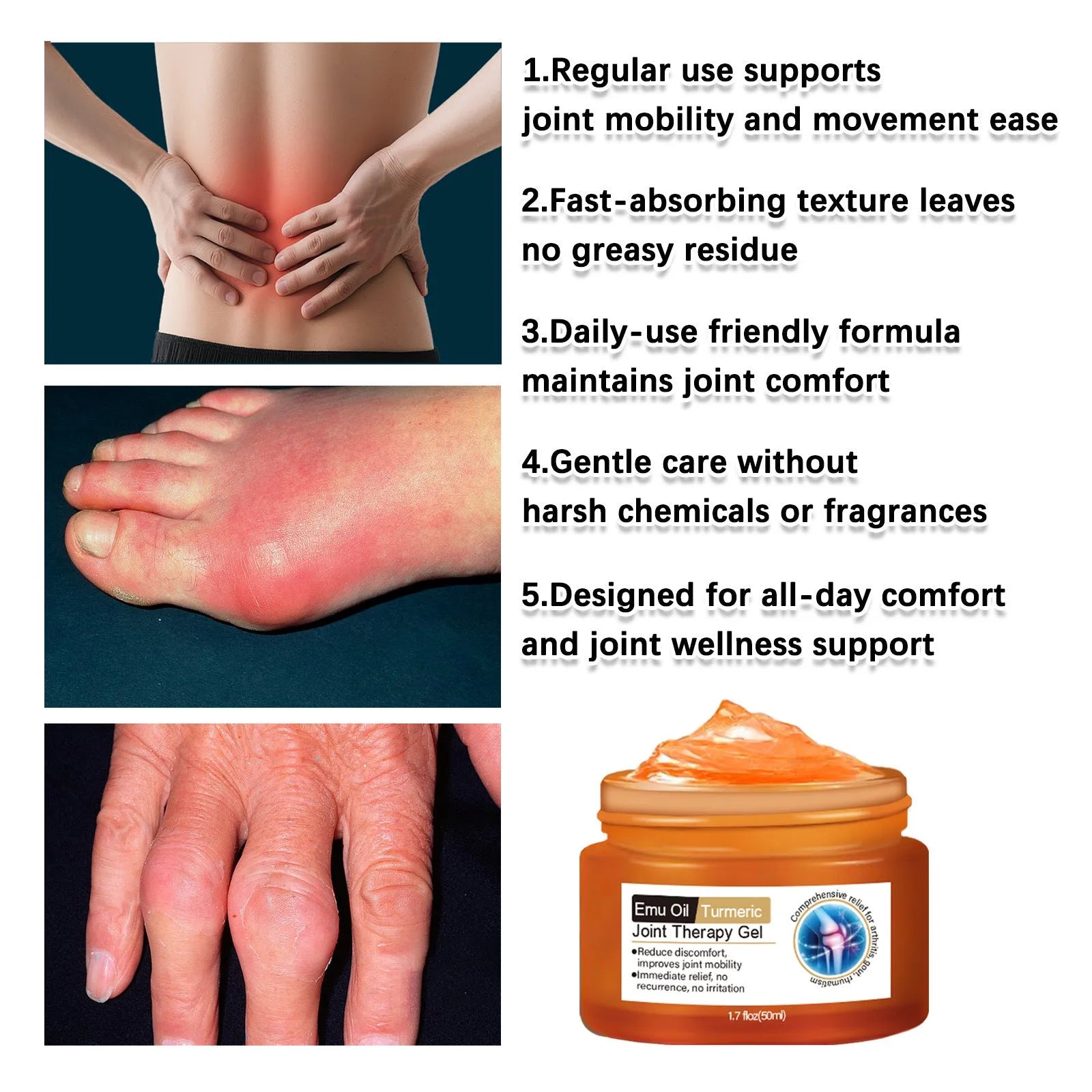 50ml turmeric joint neck cream in container for neck pain relief