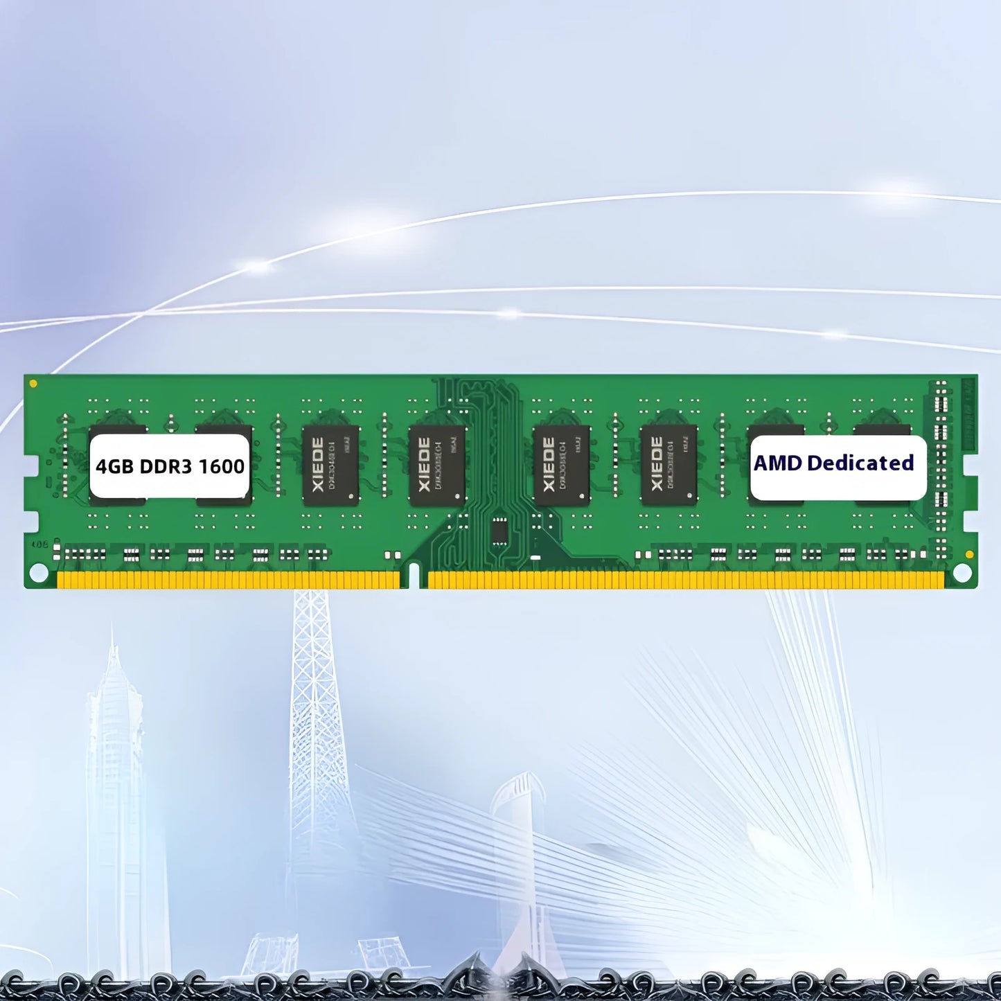 DDR3 desktop computer memory module 4GB 1600MHz single stick RAM
