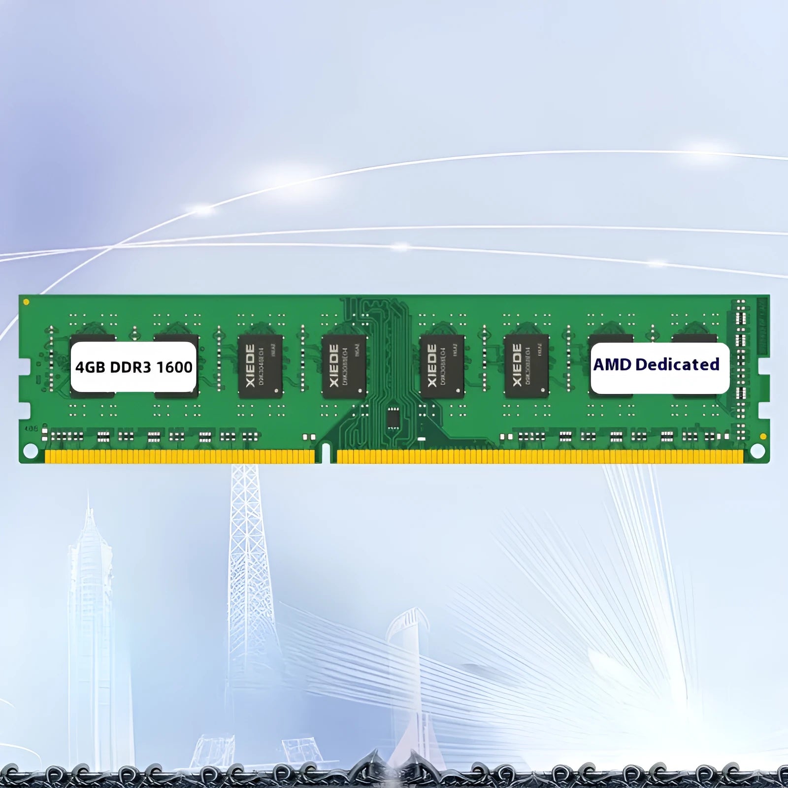 DDR3 desktop computer memory module 4GB 1600MHz single stick RAM