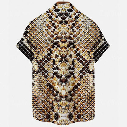 Men's slim fit short sleeve shirt with 3D floral pattern in multiple colour options