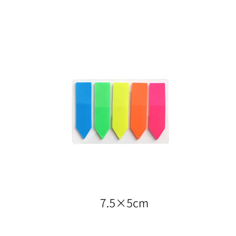 Handwritten label adhesive sticker set showing grid layouts, sticky notes, and A6 rulers on paper