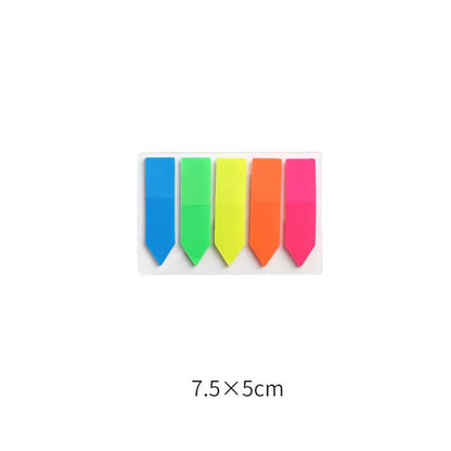 Handwritten label adhesive sticker set showing grid layouts, sticky notes, and A6 rulers on paper