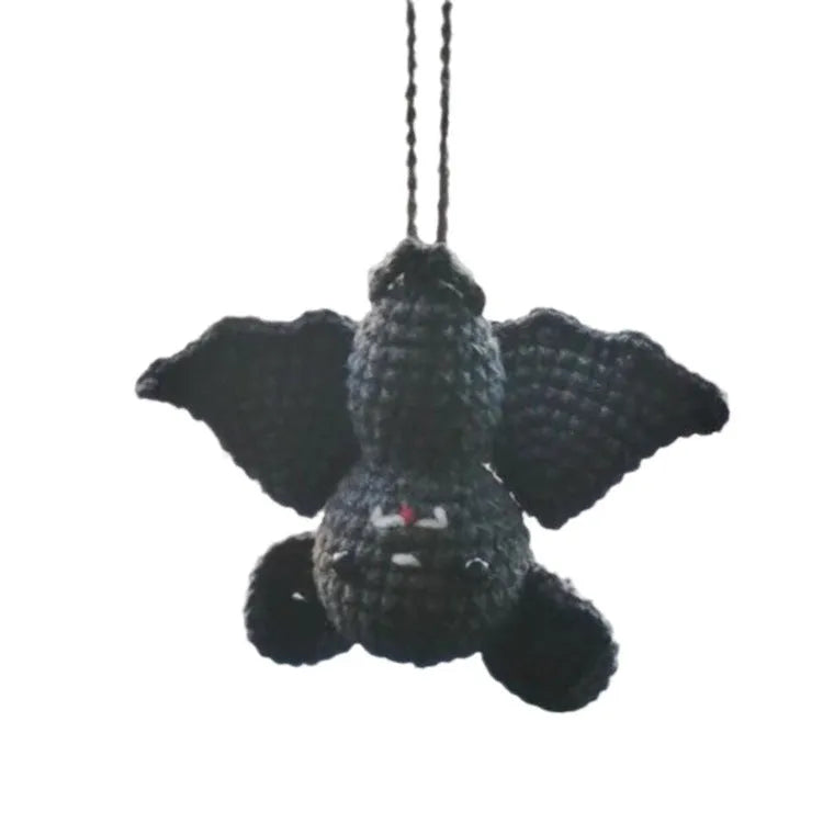 Plush hand-woven car hanging ornament with Halloween cartoon character design