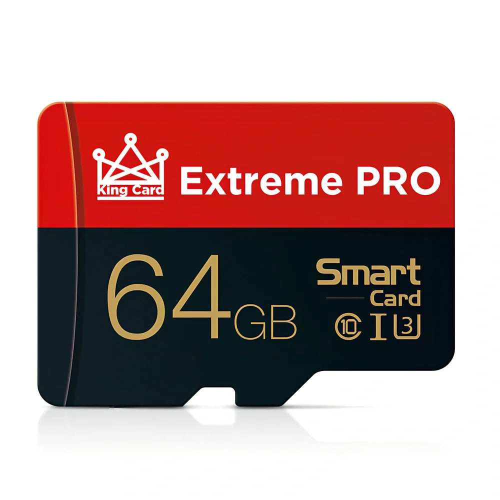 Red Drive Mini TF memory card with SD adapter holder for mobile phones and cameras